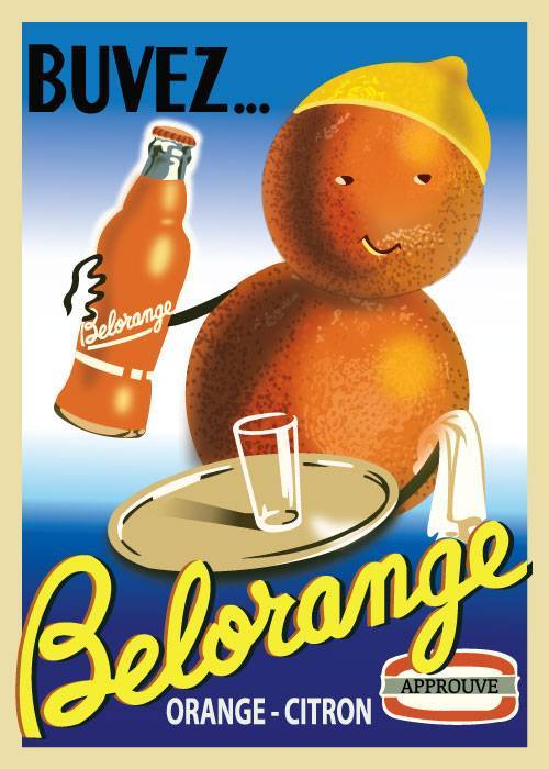 Belorange 1938 – Vintage/Retro plakater