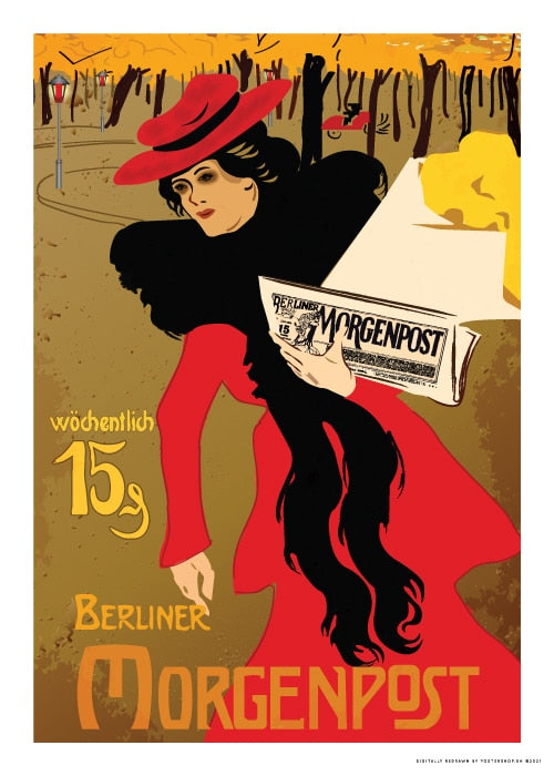 Berliner Morgenpost 1901 – Vintage/Retro plakater