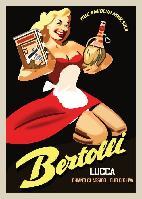 Bertolli Chianti Classico – Vintage/Retro plakater