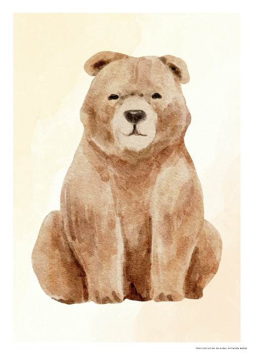 BIG BROWN BEAR – Børneplakater