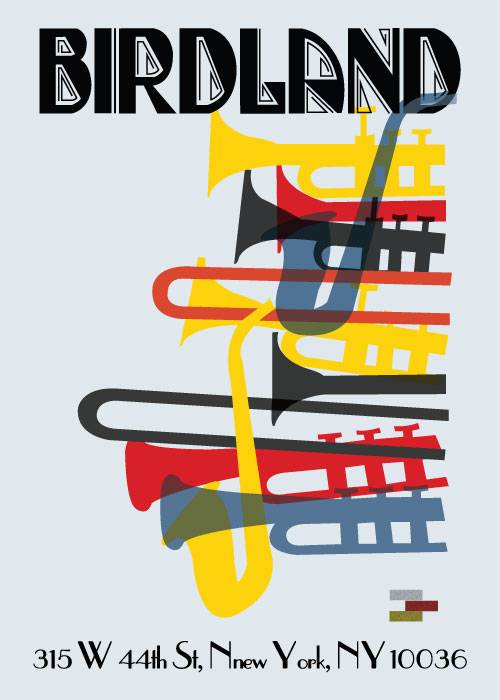 Birdland Poster – Vintage/Retro plakater