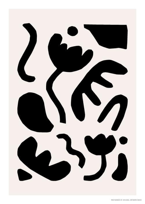 Black Cut Outs – Grafiske Plakater