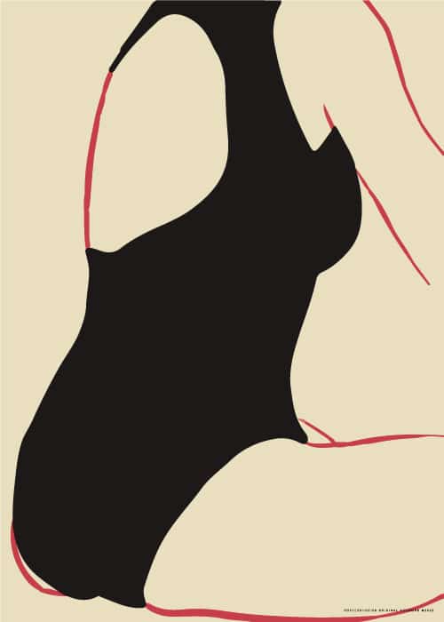 Black Swimsuit Poster – Kunst