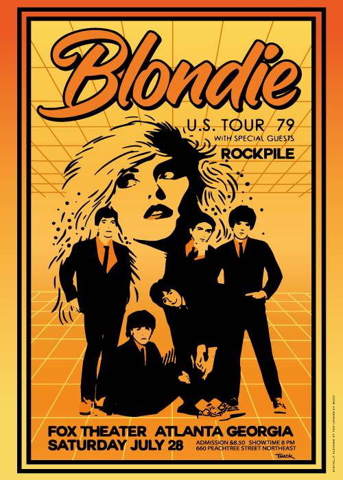 Blondie Us Tour 1979 – Vintage/Retro plakater