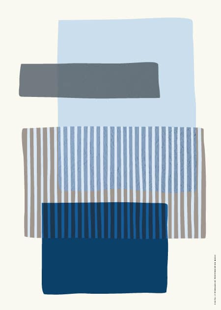 Blue Bricks – Grafiske Plakater