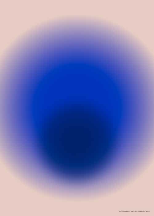 Blue Gradient Poster – Grafiske Plakater