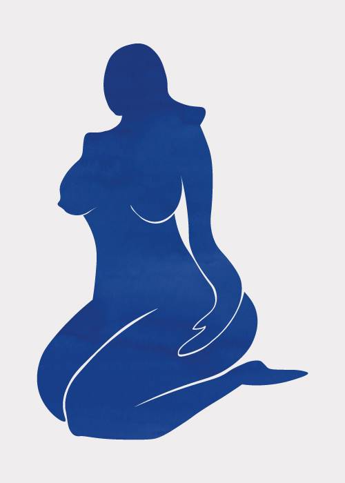 Blue Nude Woman – Kunst