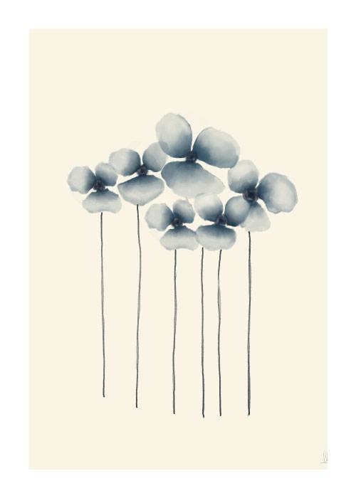 Blue Watercolour Botanics – Kunst