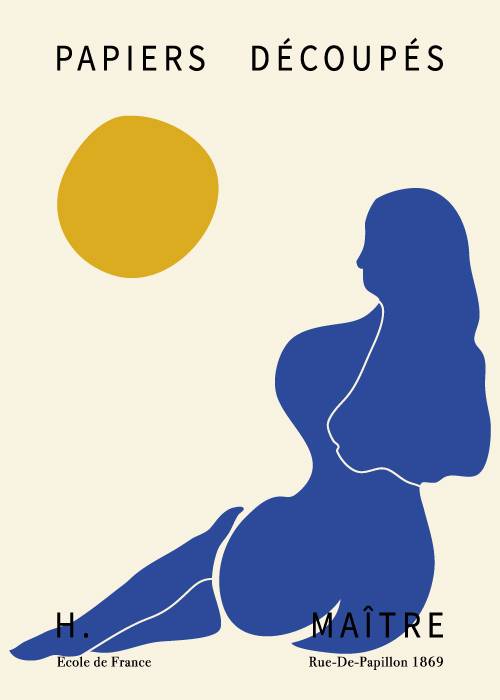 Matisse Blue Woman In The Sun – Kunst