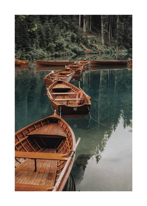 Boats Lined Up – Nature