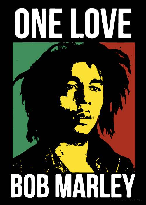 Bob Marley One Love – Vintage/Retro plakater