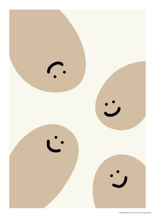 BUBBLE FACES – Børneplakater