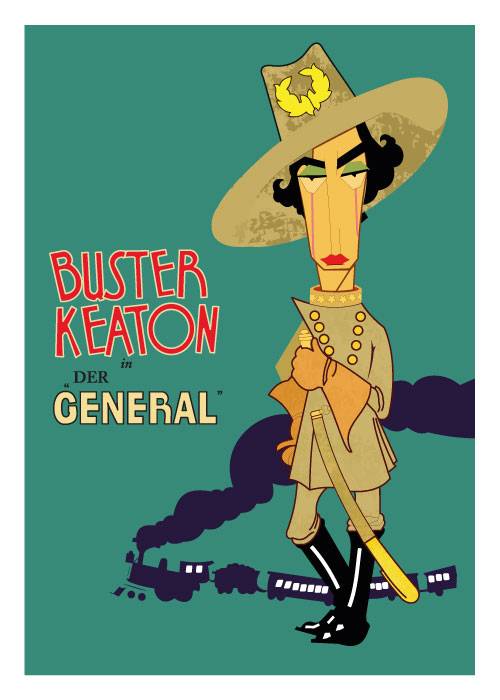 Buster Keaton – Vintage/Retro plakater