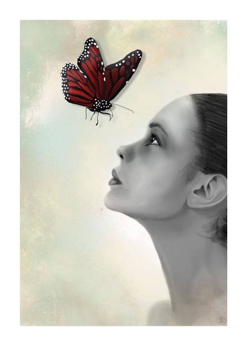 Butterfly Kiss – Grafiske Plakater