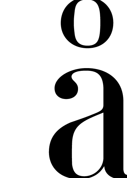 Å, Poster – Tekstplakater