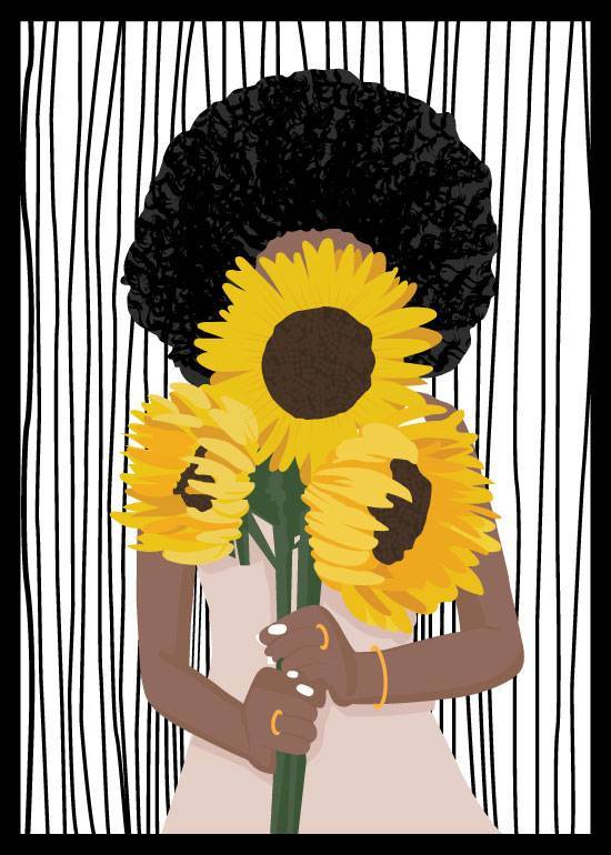 Carry Sunflowers – Vintage/Retro plakater