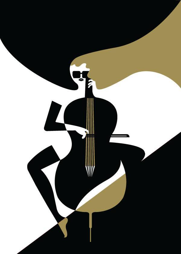 Cello Girl – Vintage plakat