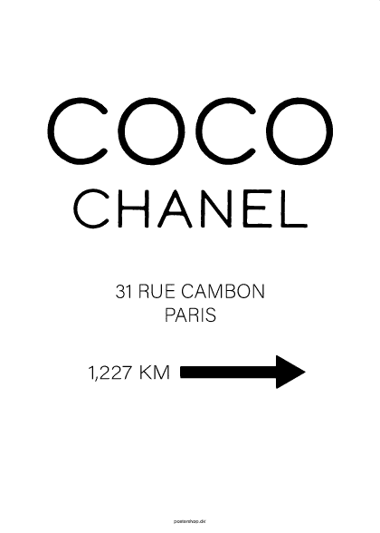 Chanel This Way – Fashion plakater