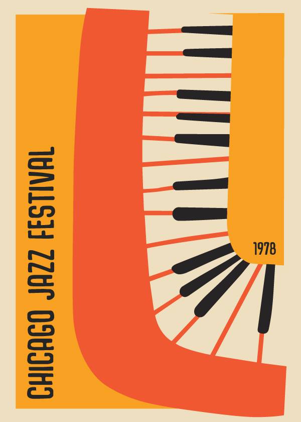 Chicago Jazz Festival – Vintage plakat