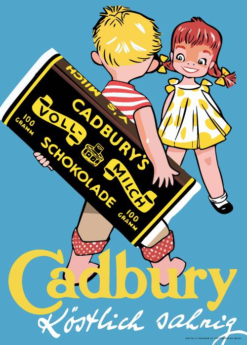 Cadburys Schokolade – Vintage/Retro plakater