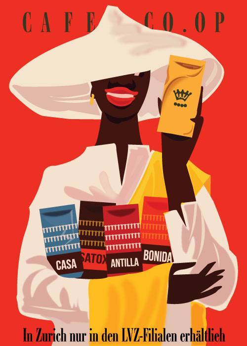 Cafe Co Op 1954 – Vintage/Retro plakater