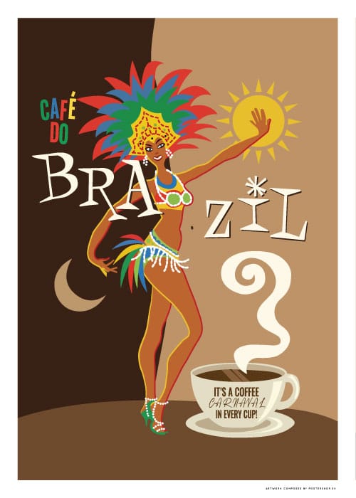 Café Do Brazil – Vintage/Retro plakater