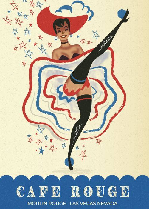 Cafe Rouge – Vintage/Retro plakater