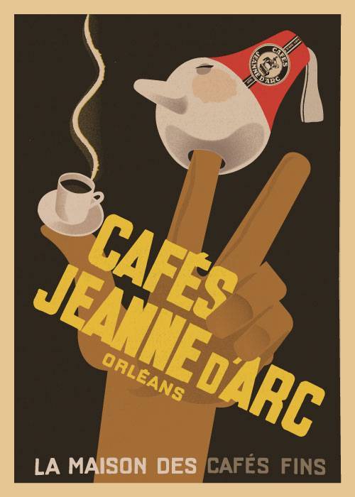 Cafés Jeannes D'arc – Vintage/Retro plakater