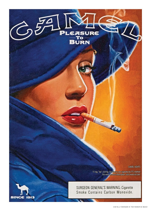 Camel Pleasure To Burn – Vintage/Retro plakater