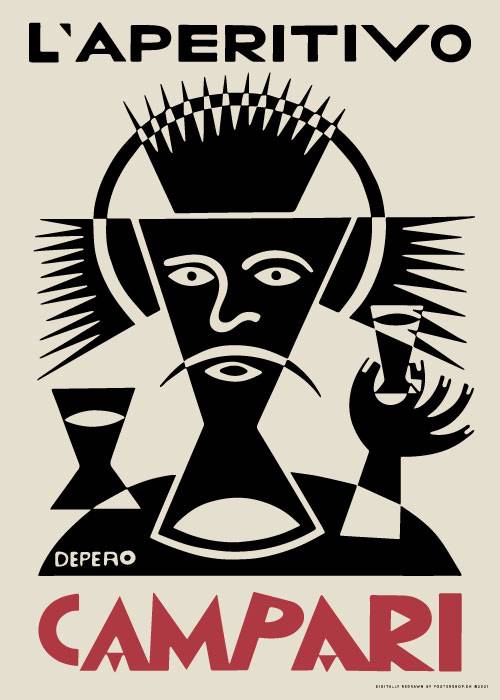 Campari L'aperitivo – Vintage/Retro plakater