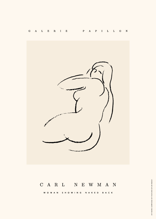 Carl Newman Naked Back – Kunst