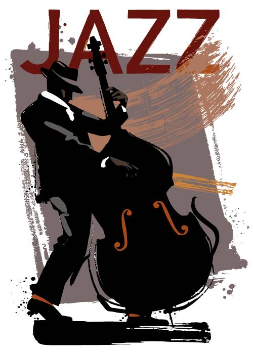 Cello Jazz Man – Grafiske Plakater