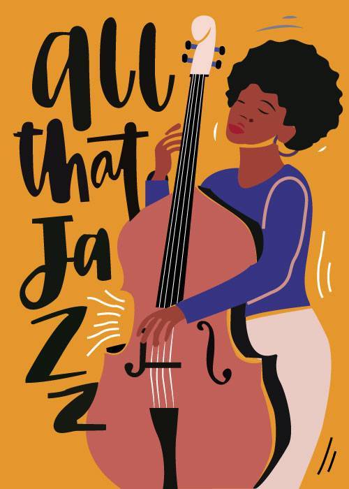 Cello Jazz – Vintage/Retro plakater