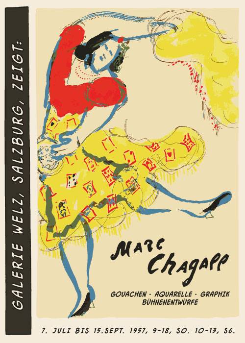 Chagall Flowing Woman – Kunst