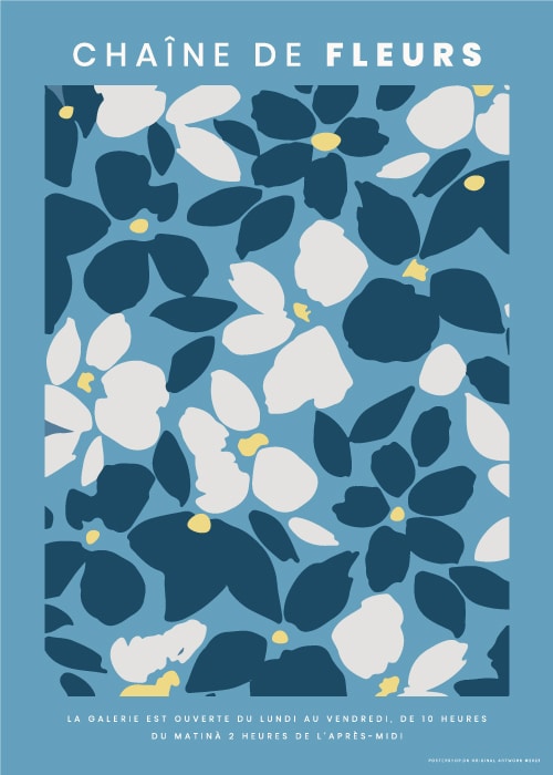 Chaine De Fleurs Bleus – Kunst