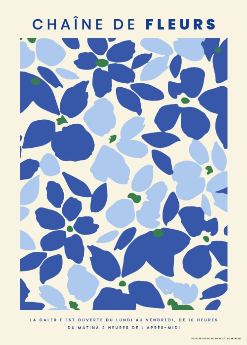Chaine De Fleurs Céruléens – Kunst