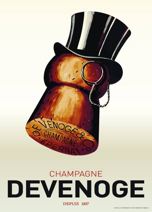 Champagne Devenoge – Vintage/Retro plakater