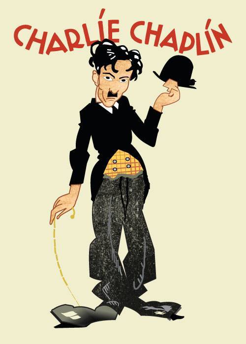 Chaplin Sketch – Vintage/Retro plakater