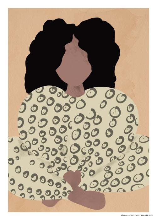Charmante Fille Meditating – Kunst