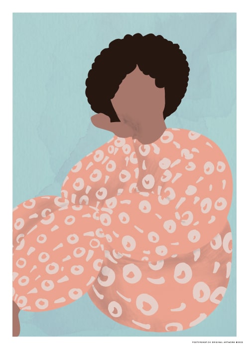 Charmante Fille Wondering – Kunst