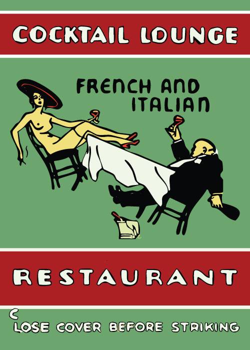 Cocktail Lounge Restaurant – Vintage/Retro plakater