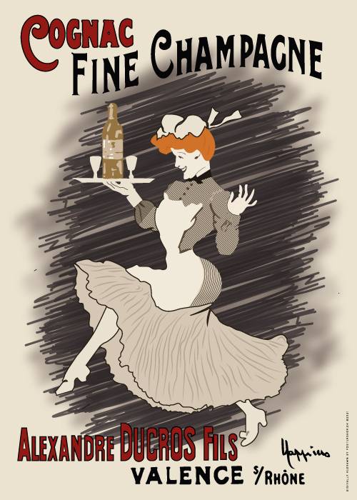 Cognac Fine Champagne – Vintage/Retro plakater
