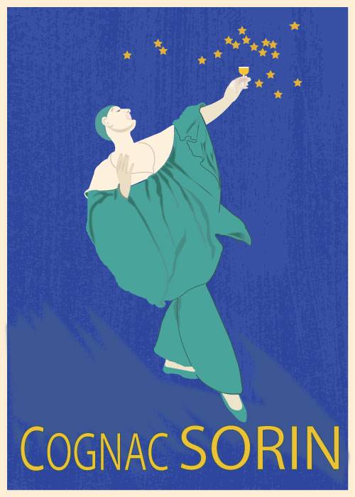 Cognac Sorin 1925 – Vintage/Retro plakater