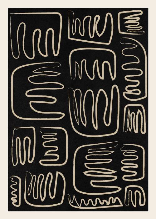 Comb Drawing – Grafiske Plakater