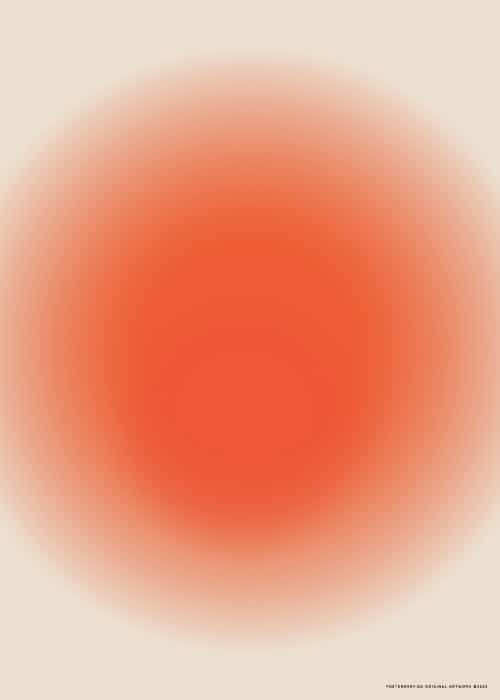 Coral Gradient Poster – Grafiske Plakater