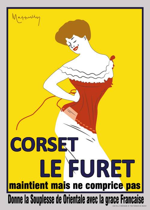 Corset Le Furet – Vintage/Retro plakater