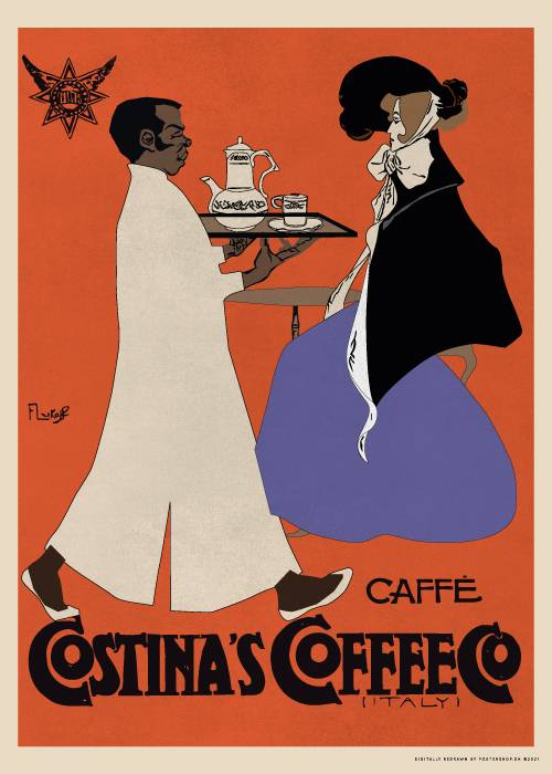 Costina's Coffee Co – Vintage/Retro plakater