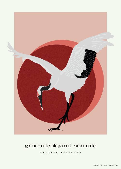 Crane Spreading Its Wings – Kunst