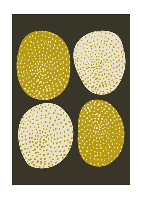 Cream And Yellow Micro Dots – Kunst