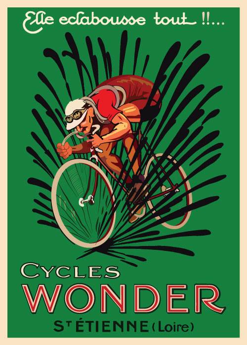 Cycles Wonder Mich 1923 – Vintage/Retro plakater